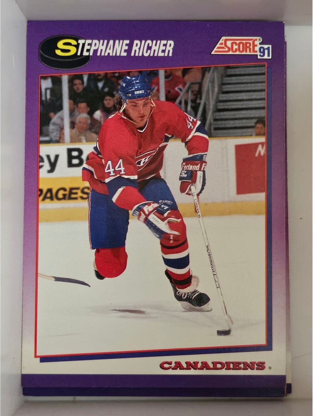 1991-92 Score American #234 Stephane Richer Montreal Canadiens - NHL Hockey